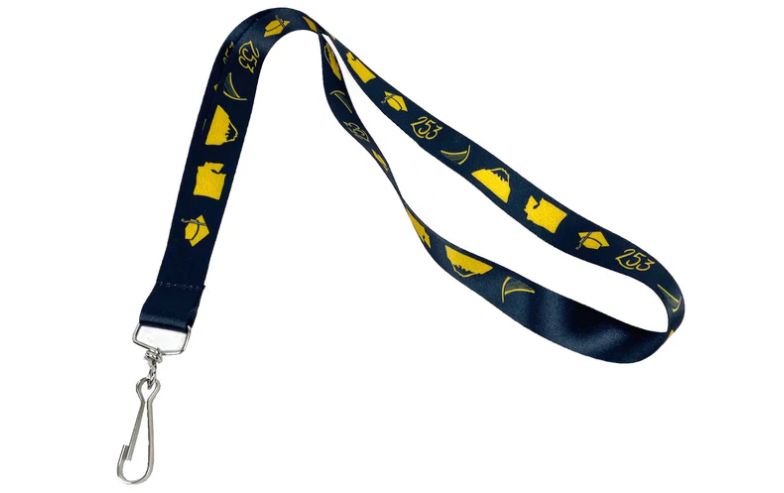 bahan lanyard satin