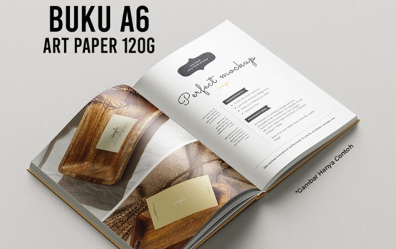 ukuran buku a6